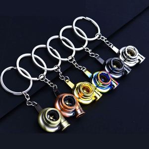 Porte-clés de voiture en alliage de zinc tendance - Amortisseur, disque de frein, turbo, boîte de vitesses, forme 3D légère, logo personnalisé - Product Image 5