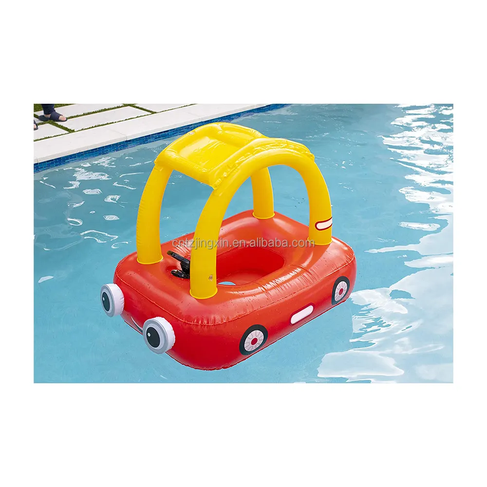 Inflatable खिलौना चंदवा कार काम करने के साथ Beeping सींग मज़ा आसान उपयोग करने के लिए Inflatable पूल खिलौना Toddlers के लिए