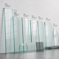 Verre trempé pour mur-rideau, porte de salle de bain et cave à vin, taille, couleur et épaisseur sur mesure, fournisseur en gros