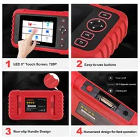 LAUNCH X431 CRP123X Coche OBD2 Herramientas de diagnóstico Obd2 Escáner Motor ABS Airbag SRS AT Lector de código Actualización gratuita Herramientas Automotrices