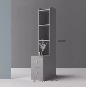 Glossy cột kệ với ngăn kéo kệ sách hỗ trợ mỹ phẩm kệ - Product Image 5