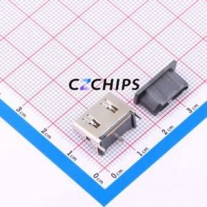 XDHF-1901-0150 HDMI Connector SMD Connector ( Connector Type: HDMI-A )( Gender: Female )( Total Number of PINs: 19P ) - Product Image 2