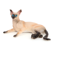 Figur Hewan Model Patung Simulasi PVC Solid Grosir, Figur Kucing, Figur Hewan Mainan