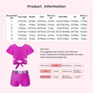 Maillot de bain deux pièces pour filles de créateur personnalisé 6-16, maillots de bain pour enfants, maillots de bain, suites de bain - Product Image 6