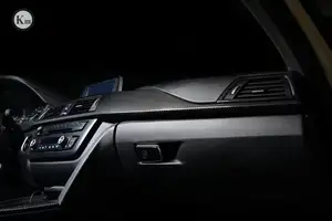 KM de fibra de carbono del interior del coche de las piezas de ajuste interior tablero ajuste para BMW F30 F35 2013-2016-versión