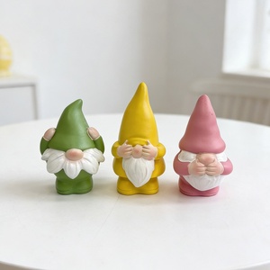Tres Adornos de Gnomos de Resina Estilo '<span class=keywords><strong>No</strong></span> Mira, <span class=keywords><strong>No</strong></span> Escucha, <span class=keywords><strong>No</strong></span> Habla' Lindos para Decoración de Jardín y Patio, Artesanía Personalizada - Product Image 4