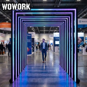 ไฟนีออนขนาดใหญ่แบบตั้งพื้น WOWORK ปี 2026 สำหรับตกแต่งทางเดินงานแต่งงาน ฉากหลังเวทีงานแต่งงาน - Product Image 1