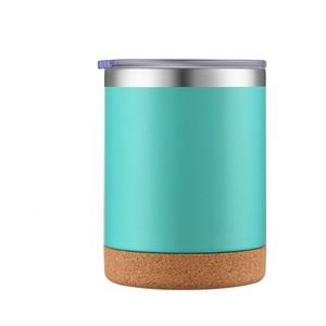 Regalos de Agradecimiento Empresariales, Termo Ecológico de Doble Capa de Acero Inoxidable con Recubrimiento en Polvo, Taza de Oficina de 12 oz con Base de Corcho - Product Image 5