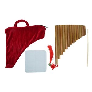 Flûte à bec à 15 tuyaux, clé Sol, instrument <span class=keywords><strong>de</strong></span> musique traditionnel chinois, Panpipes, instrument à vent en bois, main droite - Product Image 2