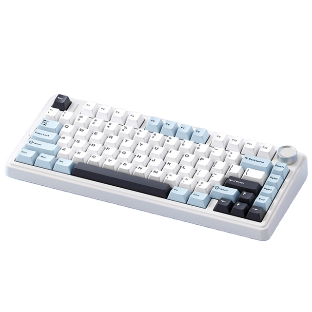 AULA F75 62-Key Full-Size Wired/2.4G RGB Mechanical Keyboard 3-Key USB Type-C Multimedia Keys Programmable Gaming Keyboard