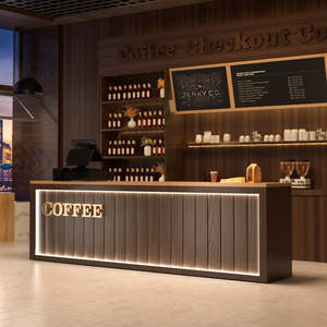 Bureau d'accueil médical en bois moderne personnalisable pour cliniques réception <span class=keywords><strong>dentaire</strong></span> poste d'infirmière entreprise comptoir de bar hôtels écoles - Product Image 5