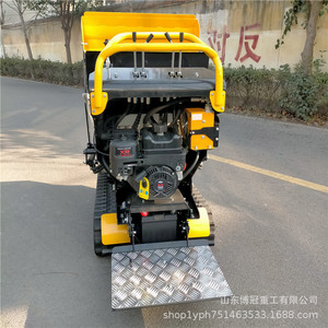Boguan Heavy Industry Mini Tracked Dumper Hydraulic Self Dumping Construction <b>Transport</b> Vehicle For Agricultural And Building - Product Image 4