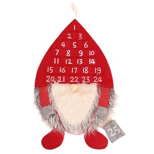 <span class=keywords><strong>Gnomo</strong></span> de fieltro, calendario de Adviento de Navidad, diseño de personas del bosque, piel de simulación de tela no tejida para vacaciones, cuenta regresiva, decoración del hogar - Product Image 5