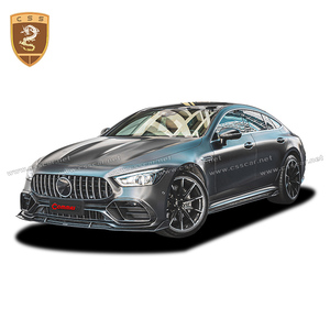 Kit carrosserie style Commas en fibre de carbone sèche pour AMG GT50 : Lame de pare-chocs avant, Cache d'admission d'air, Jupes latérales arrière - Product Image 3