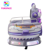 Coupe pour enfants Spinning Game Equipment Space Rabbit Cotton Shape Arcade Amusement Machine Coin Operated Kids Game Kiddie Rides