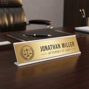 Placa de Identificación con Código QR, Letrero para Puerta, Placa de Latón para Oficina, Placa de Pared con Nombre de Empresa, Tablero de Dirección de Empresa, Placas para Edificios de Oficinas de Abogados - Product Image 2
