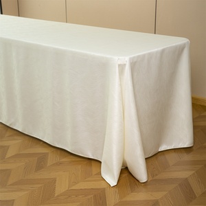 Nappe ronde jacquard de 120 pouces de qualité hôtelière, en polyester épais, motif damassé, imperméable, écologique, personnalisable - Product Image 1