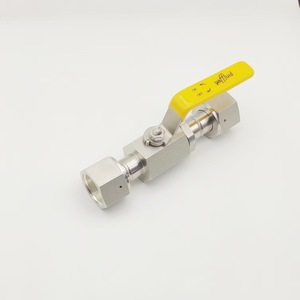 Vanne à boisseau sphérique en acier inoxydable 1 pouce, manuelle, pour liquides chimiques, utilisation à température normale avec manomètre - Product Image 4