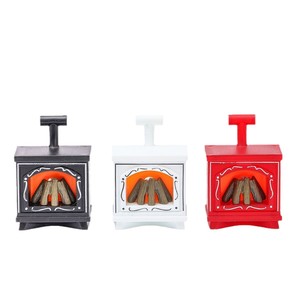 Cheminée miniature pour maison de poupée, modèle de poêle lumineux, meubles de maison, décor de scène de cuisine et de salon, jouet - Product Image 1