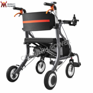 Multifunction Lightweight Stable Folding Electric Walker <strong>Rollator</strong> for the Elderly Disabled Wheelchair - Product Image 4