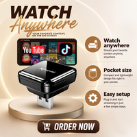Adaptateur portable USB CarPlay et Android Auto Koogold EC-S01 avec affichage sur le même écran, garantie 1 an pour système d'infodivertissement automobile