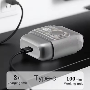 Mini <span class=keywords><strong>rasoir</strong></span> de poche portable <span class=keywords><strong>électrique</strong></span> sans fil rechargeable étanche à charge rapide triple lame à grille LED pour le voyage - Product Image 4