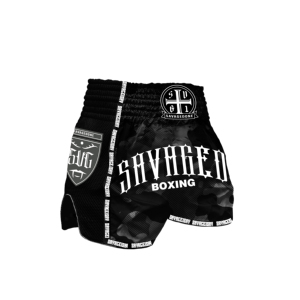 Pantaloncini da combattimento Muay Thai pantaloncini corti mimetici Muay Thai Bbj <span class=keywords><strong>Kick</strong></span> Boxing - Product Image 5