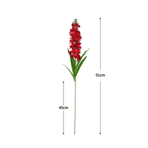 Dongchen Crafts Artificial Larkspur Single Stem Silk Flowers 30cm-100cm Wedding <b>Home</b> <b>Decor</b> - Product Image 5