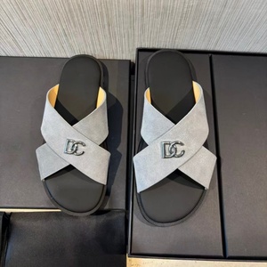 Sandales de luxe pour homme 2026, style créateur, plates, de plage, avec ceinture métallique, confortables et épaisses - Product Image 2