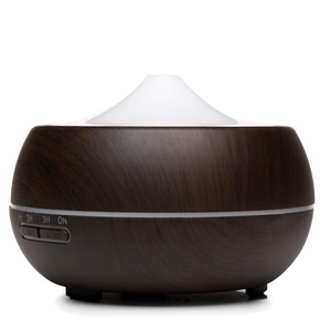 Diffuseur d'arômes à effet bois 300 ml, humidificateur électrique avec minuterie pour usage domestique - Product Image 3