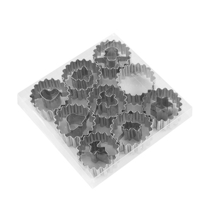 9 gói của Mini giáng sinh linzer Cookie cutter Set eatser Biscuit Máy cắt đặt cho kỳ nghỉ trang trí - Product Image 1