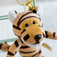 Vente directe usine : Peluche porte-clés créative en forme d'animal de la jungle, pendentif rembourré à suspendre, breloque de sac, souvenir de fête, vente en gros