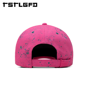 Casquette de baseball structurée à 6 panneaux avec logo personnalisé, impression jet d'encre effet éclaboussures, avec patch en caoutchouc, vente en gros, fabricant - Product Image 2