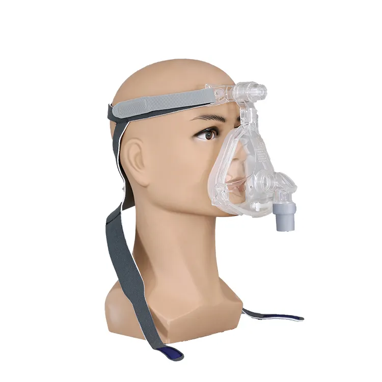 หน้ากาก cpap ขนาดสากลสายรัดศีรษะสำหรับห้องฉุกเฉินแบบเต็มหน้ากากออกซิเจน