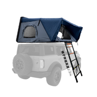 Tenda Atap Mobil JIYA untuk 4 Orang, Tahan Air, Pembukaan Cepat, Bahan Oxford, Cangkang Aluminium Alloy, Cocok untuk Camping Keluarga 4x4