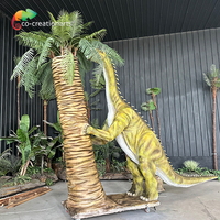 Parc d'attractions électronique extérieur à thème dinosaures, fait main, pour l'animation