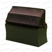Tumbona Moderna de Ratán, Conjunto de Muebles de Sofá Cama Duradero para Exteriores, Cómoda Tumbona de Mimbre para Jardín y Patio