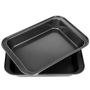 Plat à pâtisserie rectangulaire antiadhésif en acier au carbone profond pour utilisation au four, compatible lave-vaisselle - Product Image 3