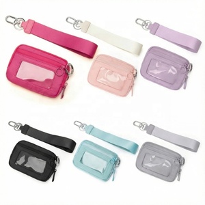 Portachiavi <span class=keywords><strong>con</strong></span> Stampa Ciliegie e Fragole, Mini Porta Carte <span class=keywords><strong>con</strong></span> Finestra ID, Portamonete da Polso, <span class=keywords><strong>Pochette</strong></span> <span class=keywords><strong>con</strong></span> Cerniera - Product Image 5