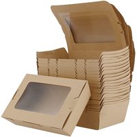 Boîte à emporter pour sushi en papier d'impression avec logo personnalisé avec compartiment d'insertion pour la sauce