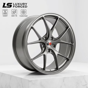 Jantes en alliage sport de style maille argentée premium 17 18 19 pouces pour Golf GTI Atlas Arteon 5x112, jantes de performance concaves profondes pour la course - Product Image 1