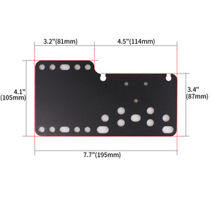 Plaque adaptatrice de frein à main et de levier de vitesses pour simulateur de course en alliage d'aluminium, avec position multi-trous, compatible avec les contrôleurs de jeu PC - Product Image 2
