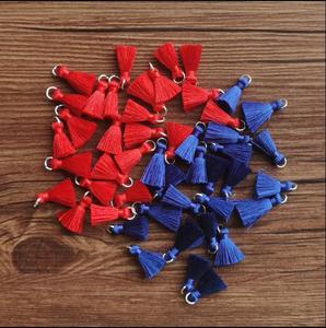 Sjzmm Miễn Phí Mẫu 2Cm <span class=keywords><strong>Mini</strong></span> Lụa Tua Rìa Đối với Trang Sức Making100 % Rayon Tua Cho Trang Sức Trang Trí - Product Image 2