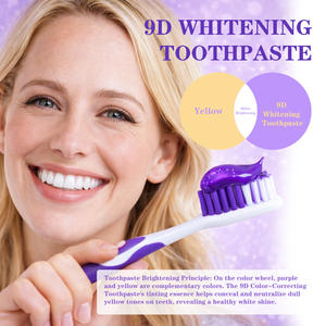 Purple Mint <b>Flavor</b> <b>Toothpaste</b> Fully English for Foreign Trade Tooth Stains Bad Breath Whitening - Product Image 2