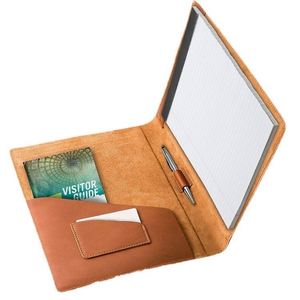 Customizable Logo Pattern A4 Brown Leather <b>Folder</b> with Zipper Closure PU Business Manager Meeting Document Organizer <b>File</b> <b>Folder</b> - Product Image 5