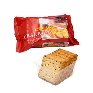 Halal Hot Sale 100g Cream Crackers Professional Biscuit Factory Cream Cracker