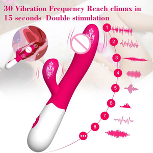 Vibrador de Conejo de 10 Modos para Mujeres, Doble Vibración, Silicona, Juguetes Sexuales para Vagina, Clítoris y Ano, Masajeador de Alta Potencia - Product Image 4