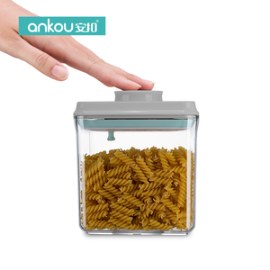 ホットセール 食品保存容器 キッチンオーガナイザー 乾物用 耐久性 収納ボックス 透明 スタッカブル BPAフリー ポップアップ 密閉式 食品保存容器 - Product Image 6