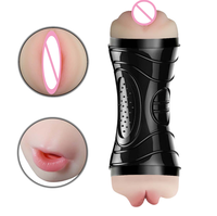 Hercules avion tasse Double tête électrique Vibration Oral Anal Double Acupoint mâle masturbateur adulte sexe étanche réaliste