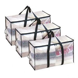 Oversized Moving <b>Bags</b> with Reinforced Handles Heavy-Duty <b>Storage</b> Tote for Blanket Bedding Clear Clothes <b>Storage</b> <b>Bag</b> - Product Image 1